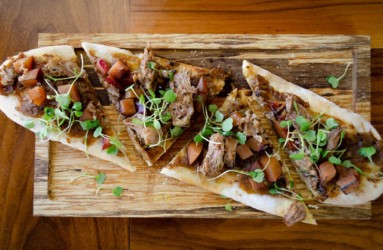 Lark, Spring Menu Duck Flatbread